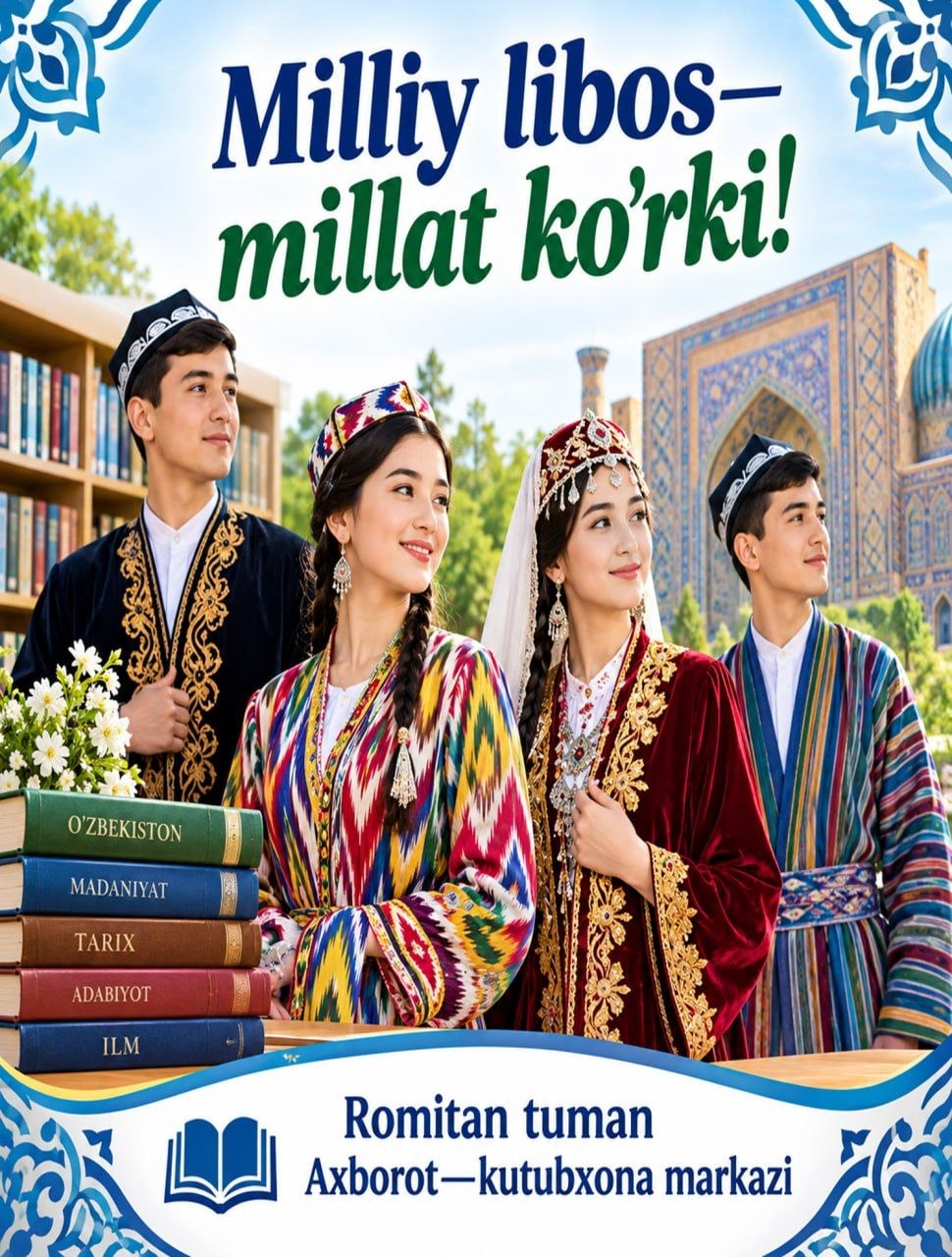 Milliy libos – millat ko‘rki !